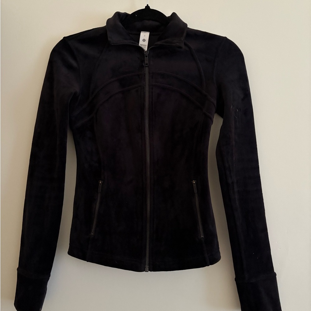 Lululemon Athletica Black Bomber Jacket with Tailored Fit